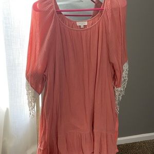 Coral dress Boutique brand Size M